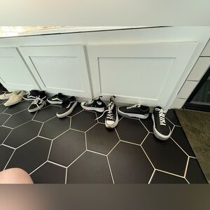 Black and White Sneakers lot of 5